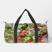 Blühende Rote Blüten Duffle Bag (Vorderseite)