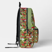 Blühende Rote Blüten Personalisiert Bedruckter Rucksack (Links)