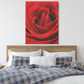 blühende Rote Rose Leinwanddruck (Insitu (Schlafzimmer))