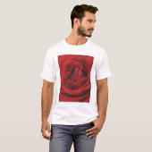 Blühende Rote Rose T-Shirt (Vorne ganz)