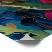 Blühende Ruhe Poster (Ecke)