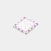 Blühende Safron Crocus Sticky Notes Post-it Klebezettel (angewinkelt)