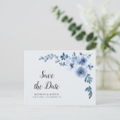 blühende Save the Date Postkarte (Stehend Vorderseite)