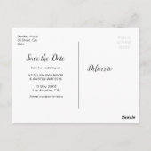 blühende Save the Date Postkarte (Rückseite)