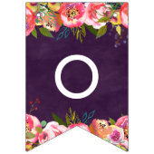 Blühende schick Farbe bearbeitbare Hochzeit für im Wimpelkette (Dritte Fahne)