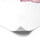 Blühende Schmetterlingswaage Begrüßung Poster (Ecke)