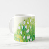 Blühende Schneekanäle und ein Igel Kaffeetasse (Vorderseite Links)