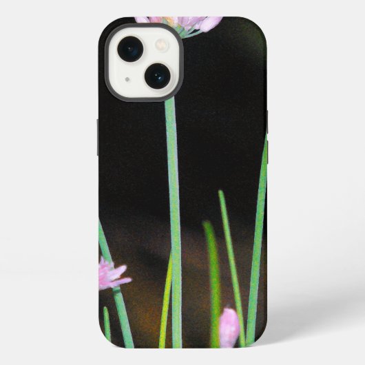 Blühende Schnittlauch iPhone Hülle (Rückseite)