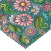 Blühende schöne Blume Tischdecke (Schrägansicht)