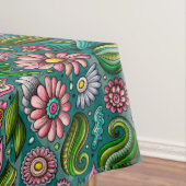 Blühende schöne Blume Tischdecke (Beispiel)