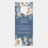 Blühende Schönheit | Begrüßung und nicht stören Türanhänger (Rückseite)