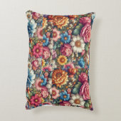 Blühende Schönheit Dekokissen (Rückseite(Vertikal))