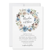 Blühende Schönheit | Florale Hochzeitseinladung