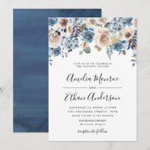 Blühende Schönheit | Florale Hochzeitseinladung
