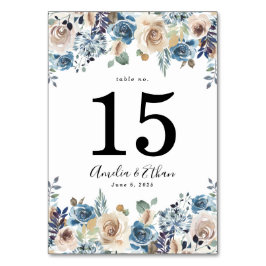 Blühende Schönheit | Hochzeit Tischnummer