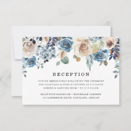 Blühende Schönheit | Hochzeitsempfangskarte Einladung