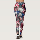 Blühende Schönheit Leggings Blühende Eleganz in Mo (Rückseite)