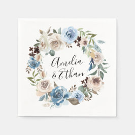 Blühende Schönheit | Personalisierte Hochzeit Serviette