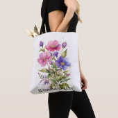 Blühende Schönheit: Personalisierte Tasche (Von Nahem)