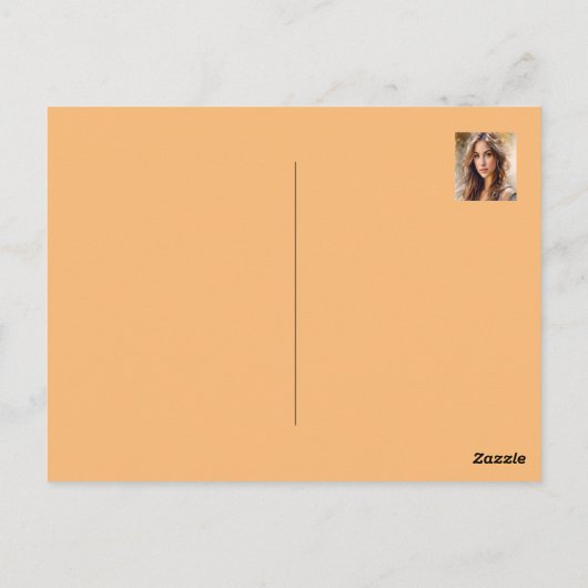 Blühende Schönheit Postkarte (Rückseite)