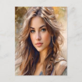 Blühende Schönheit Postkarte (Vorderseite)