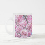 Blühende Schönheit: Sakura-Blume Mattglastasse (Links)