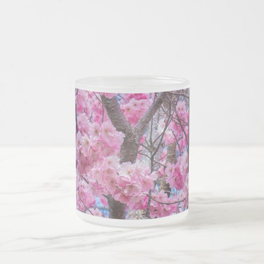 Blühende Schönheit: Sakura-Blume Mattglastasse (Mittel)