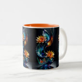 Blühende Schönheit: Zauberei mit Blumencocktail Zweifarbige Tasse (VorderseiteRechts)