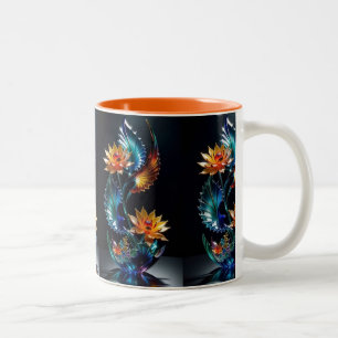 Blühende Schönheit: Zauberei mit Blumencocktail Zweifarbige Tasse