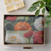 Blühende Schönheiten: Zinnia-Malerei Dekoupage Seidenpapier (Geschenk)