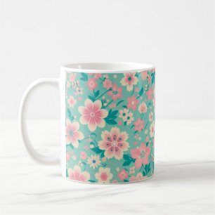 Blühende Schönheitssalgen-Blume Kaffeetasse