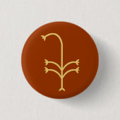 Blühende Segge Button (Vorderseite)