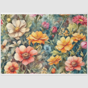 Blühende Sommergarten-Blume Seidenpapier