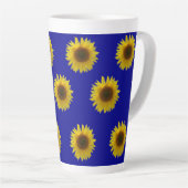 Blühende Sonnenblume Milchtasse (Rechte Ecke)