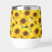 Blühende Sonnenblumen (Rückseite)