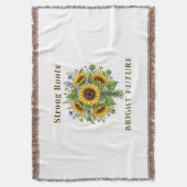 Blühende Sonnenblumen Botanische Blumenkunst Gesch Decke (Vorderseite Vertikal)