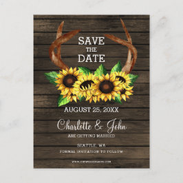 blühende Sonnenblumen für Liebhaber von Country ch Ankündigungspostkarte