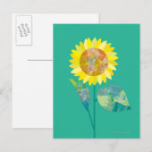 Blühende Sonnenblumen Postkarte (Vorne/Hinten)