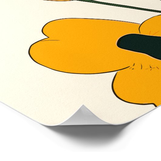 Blühende Spine Poster (Ecke)