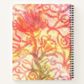 Blühende Spirale Notizblock (Rückseite)