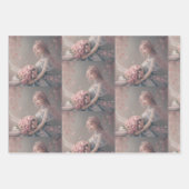 Blühende Stille Ätherisch Pink Fantasy Art Geschenkpapier Set (Vorderseite 2)