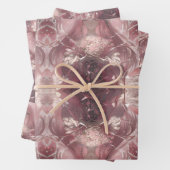 Blühende Stille Ätherisch Pink Fantasy Art Geschenkpapier Set (Beispiel)