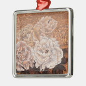 Blühende Sträuche Silbernes Ornament (Links)