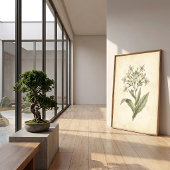 Blühende Tabak Botanische Wandkunst Druck Poster