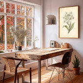 Blühende Tabak Botanische Wandkunst Druck Poster