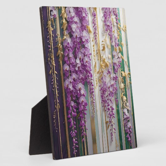 Blühende Tapete Violet Gold Wisteria Fotoplatte (Seite)
