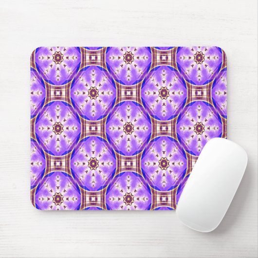 Blühende Tartan-Sterne... Mousepad (Mit Mouse)