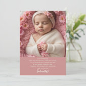 Blühende Träume - ein Vorschlag für eine süße Mutt Einladung (Stehend Vorderseite)