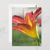 Blühende Träume Postkarte (Vorne/Hinten)