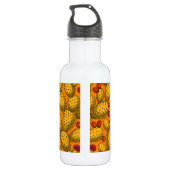 Blühende Trübungen in Gelb Edelstahlflasche (Rückseite)